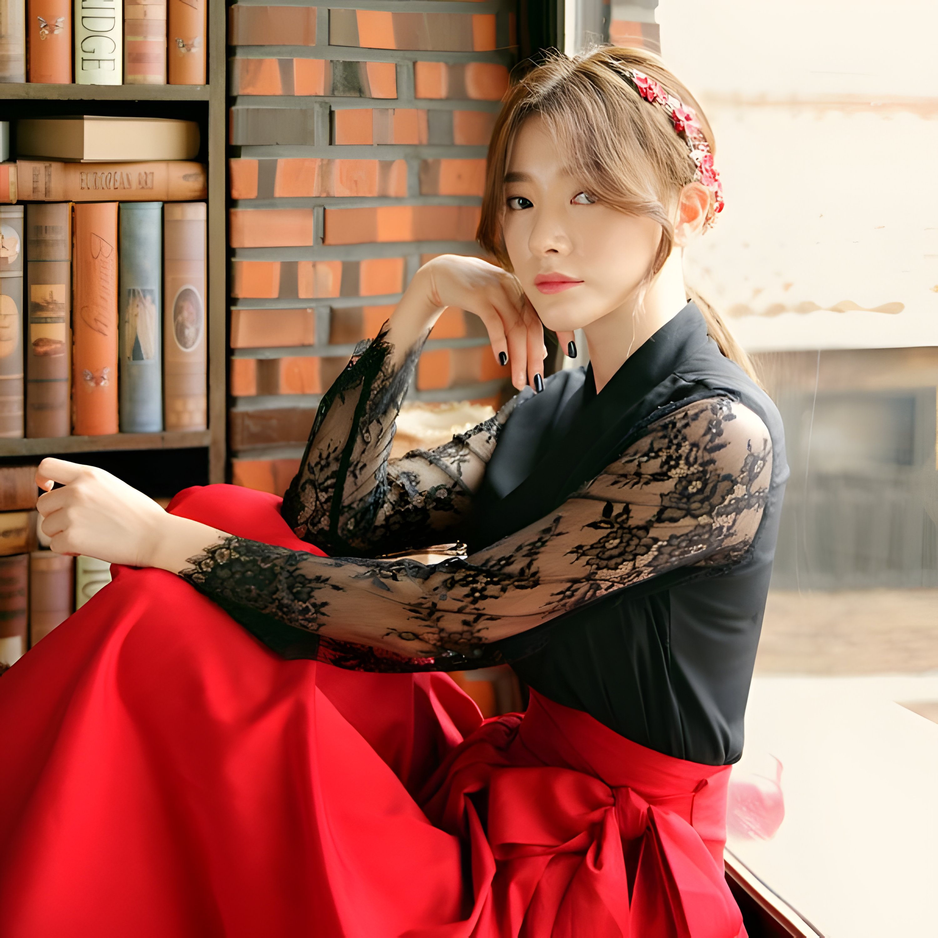 The Bamhaneul Lace Blouse