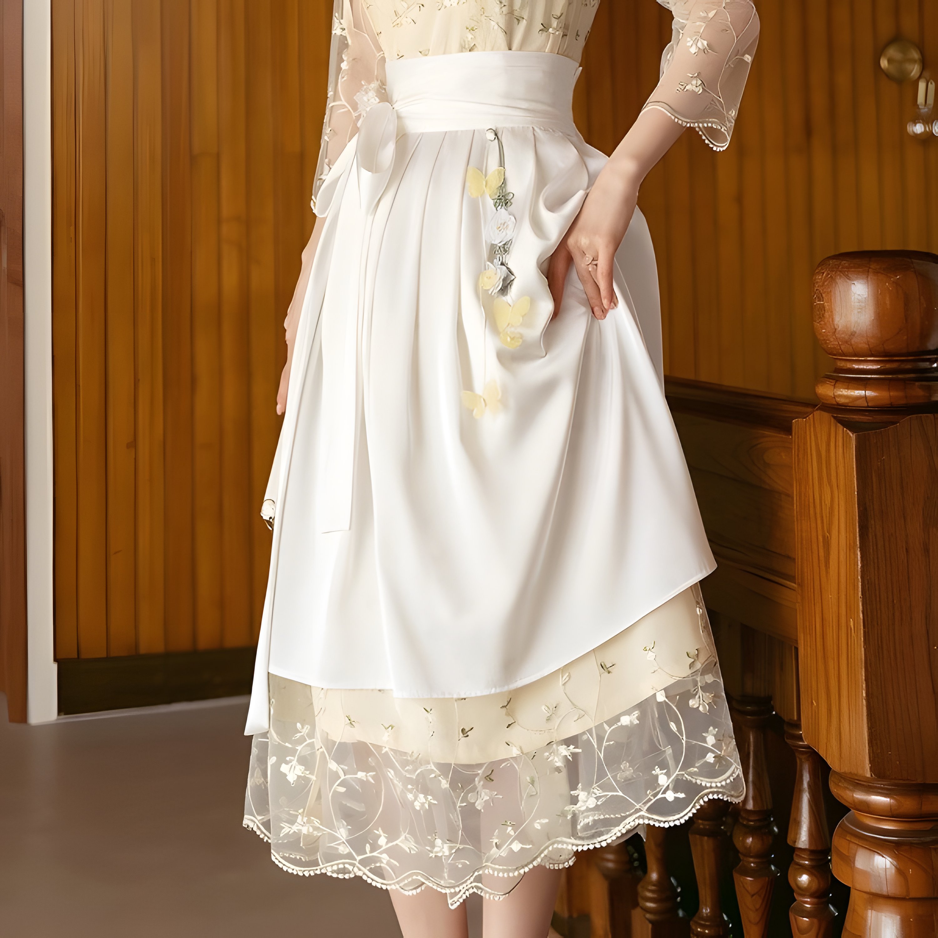 The Nabyeol Satin Skirt