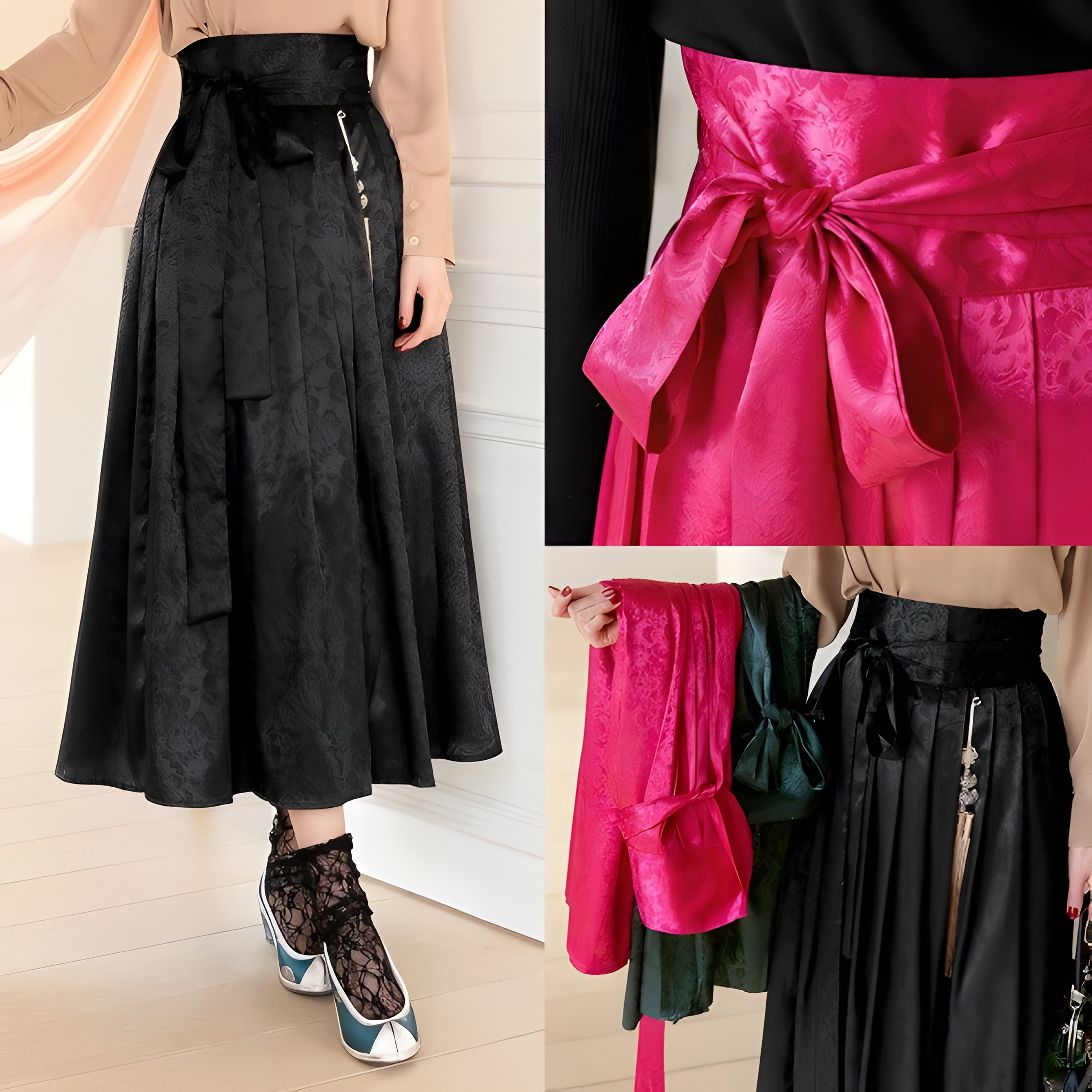The Ipl Silk Floral Skirt