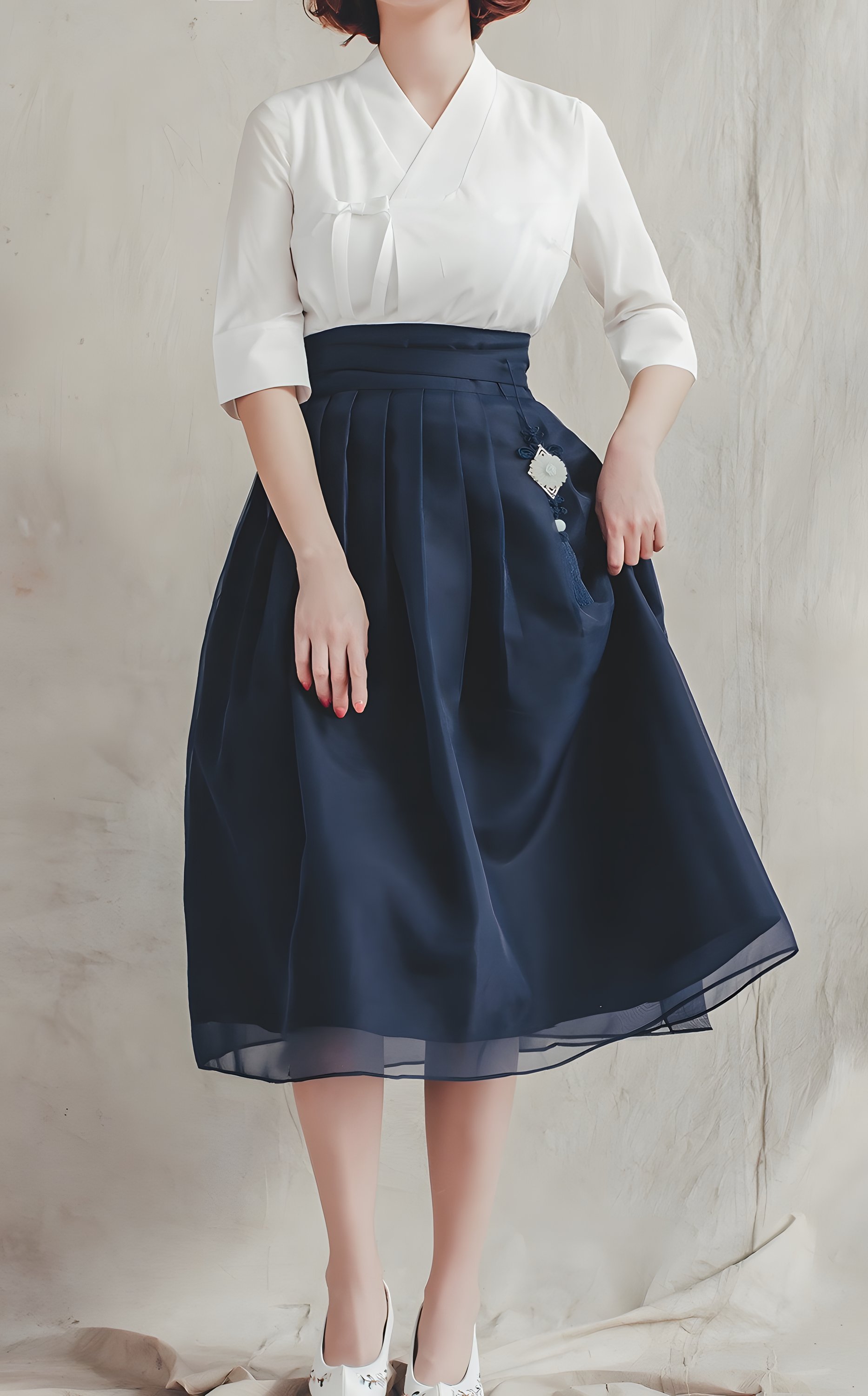 The Mulmosi Wrap Chima (Navy)