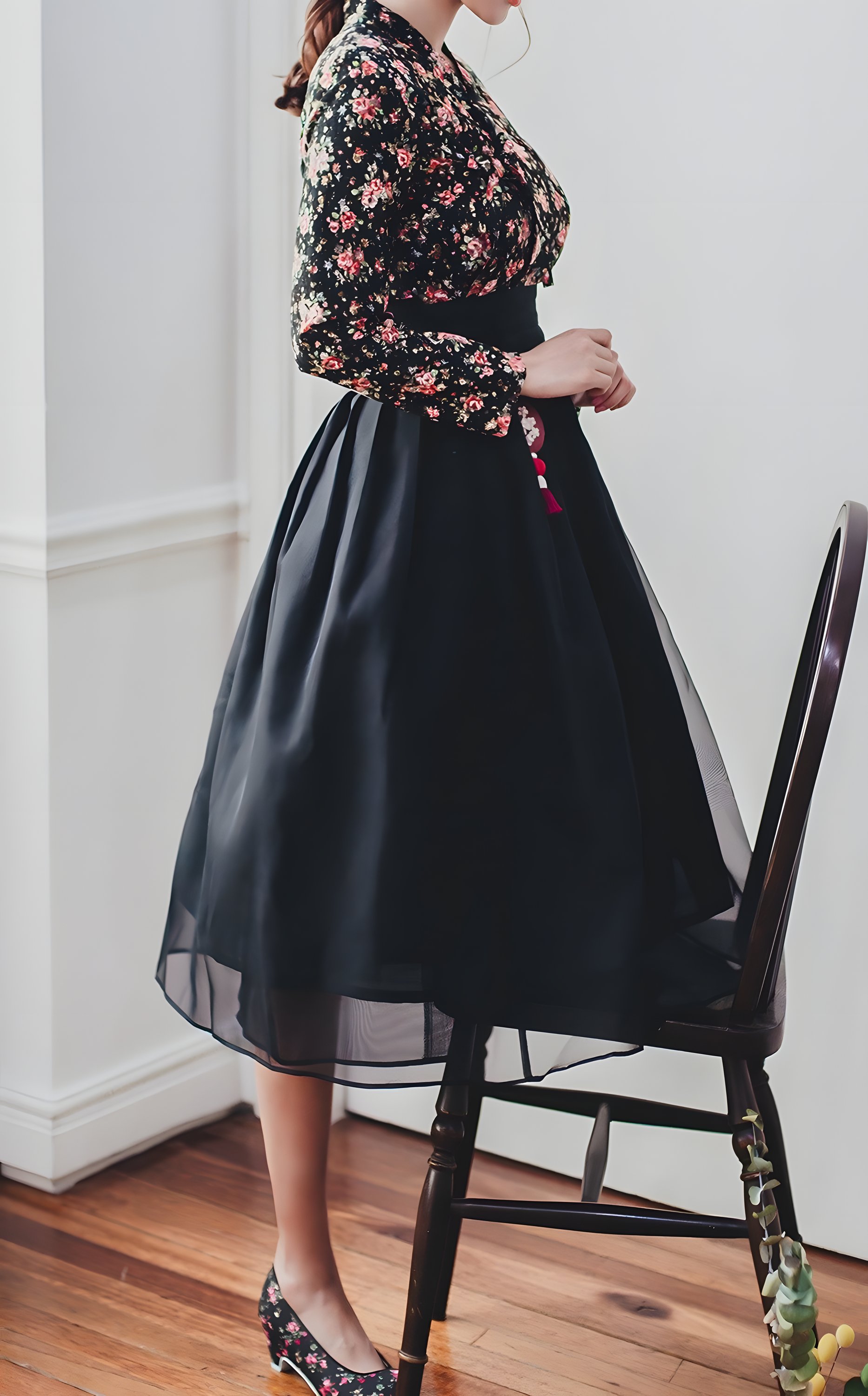 The Mulmosi Wrap Chima (Black)