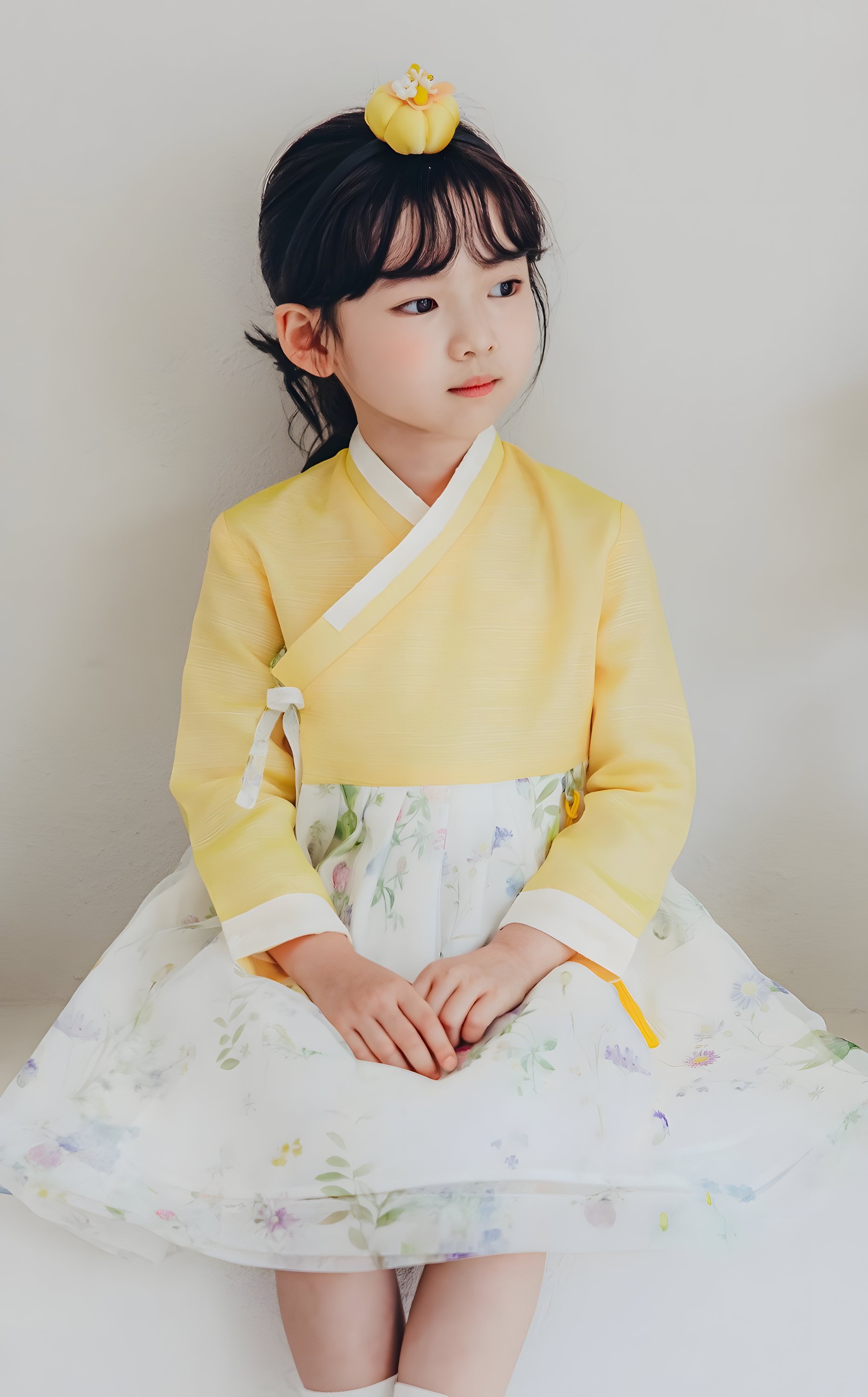 The Bomul Girl's Hanbok Dress