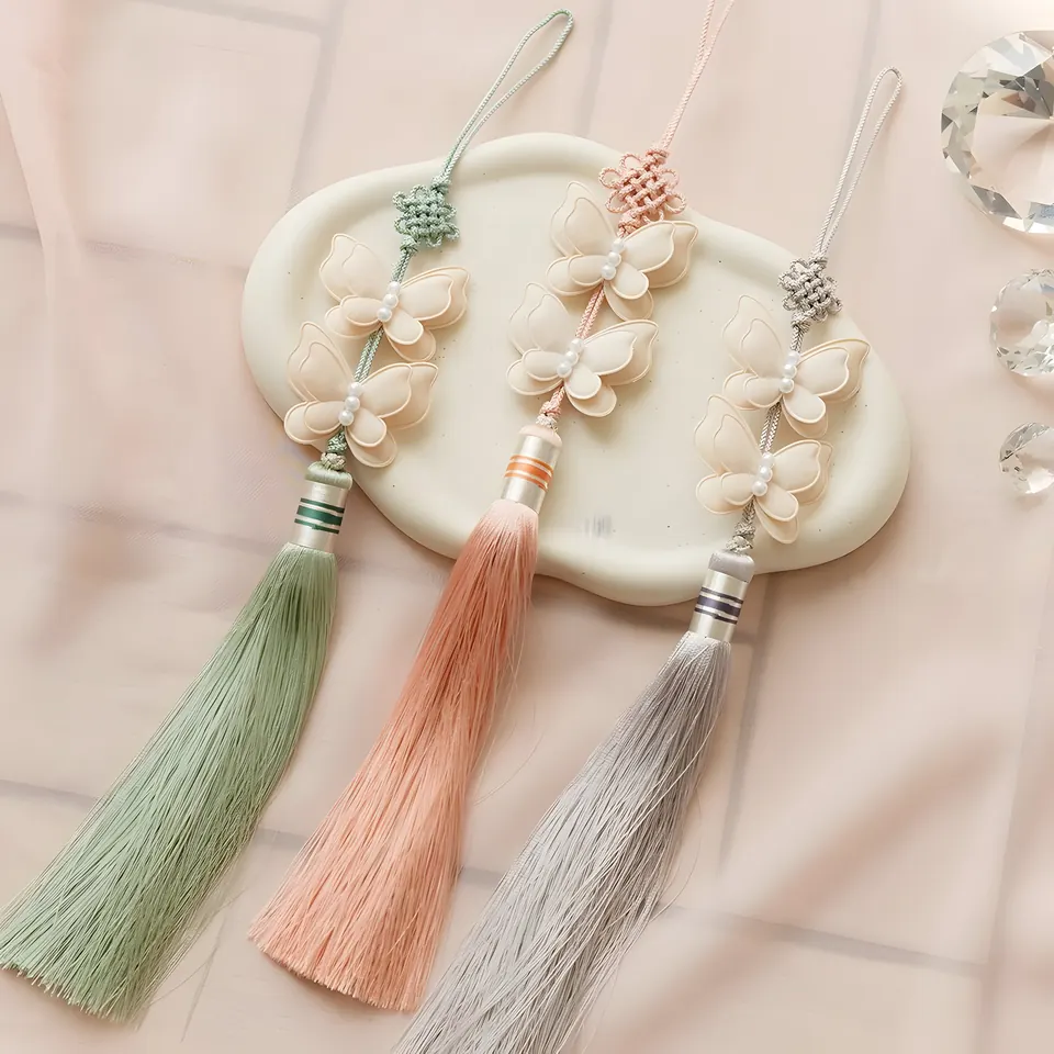 The Pearl Butterfly Norigae, accessory from the collection, product photograph