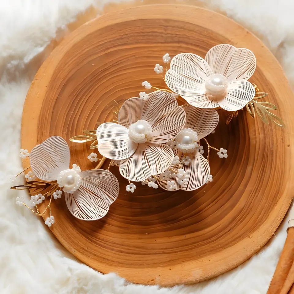 The Cherry Tree Hairpin, hair accessory from the collection, product photograph