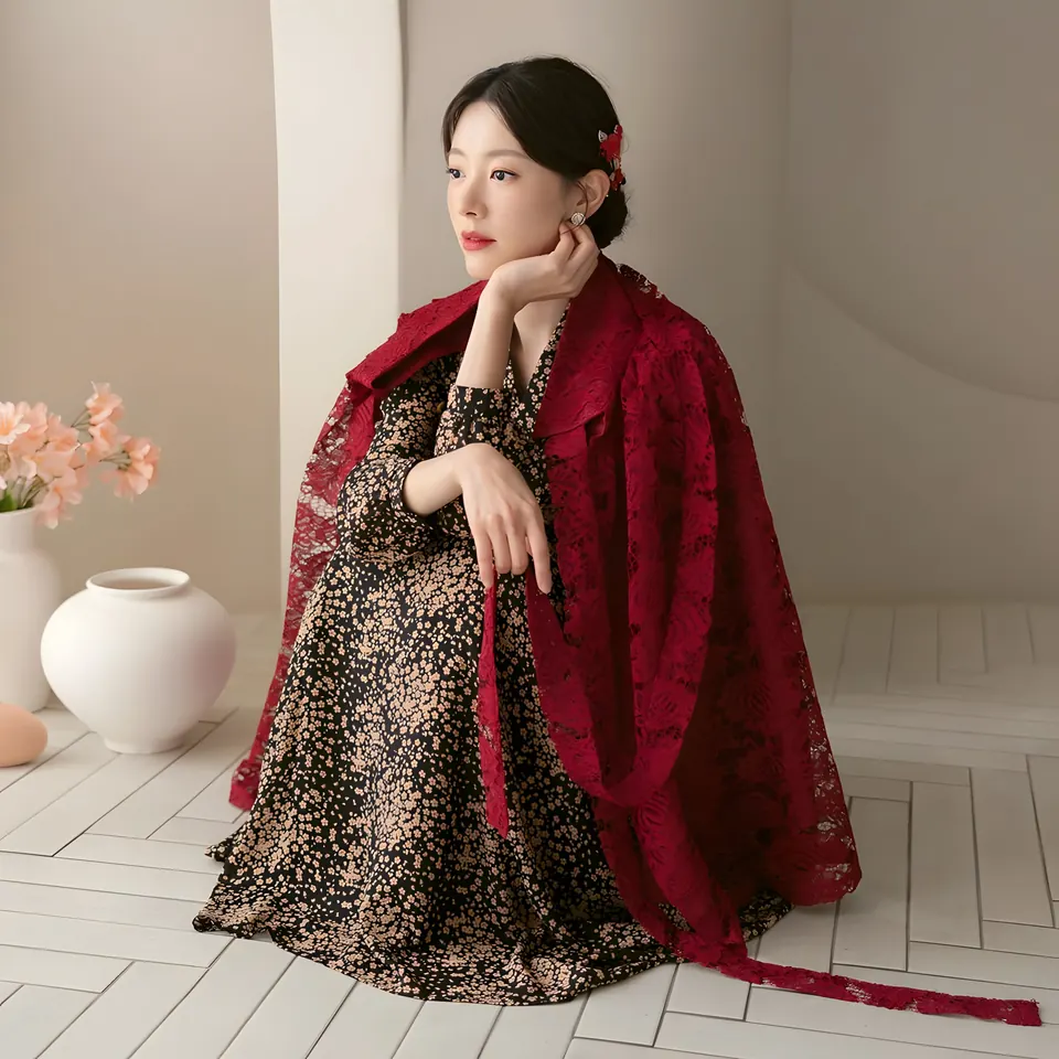 The Mareumdal Lace Skirt, skirt from the collection, product photograph