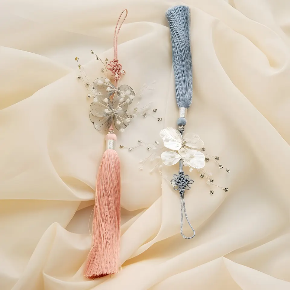 The Metal Flower Norigae, accessory from the collection, product photograph