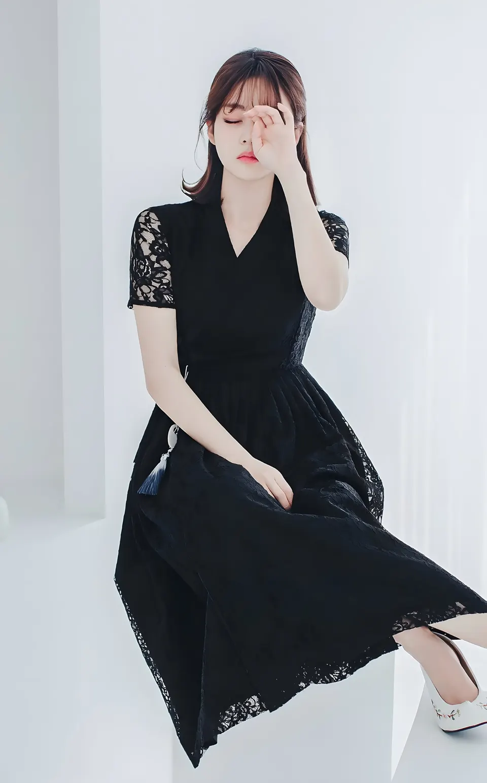 The Geurium Short-Sleeve Dress, dress from the collection, product photograph