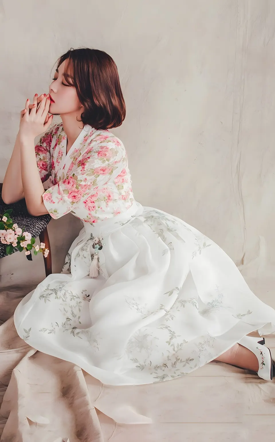 The Deulkkot Wrap Chima, skirt from the collection, product photograph