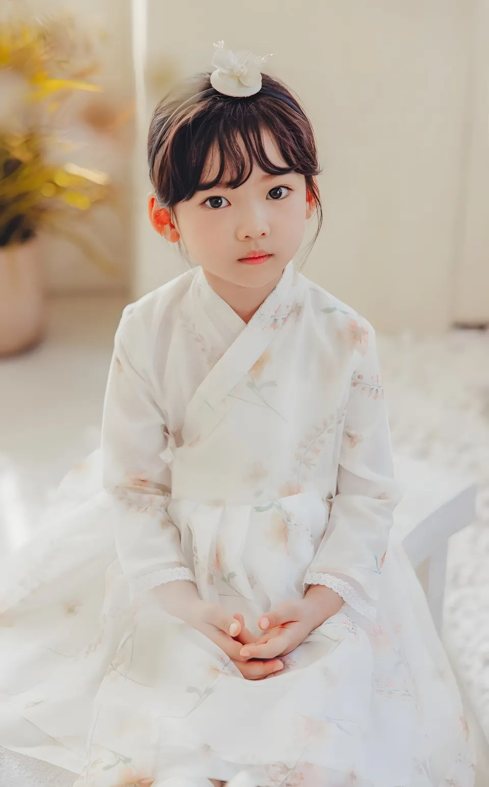 The Somsatang Girl's Hanbok Dress, kids from the collection, product photograph