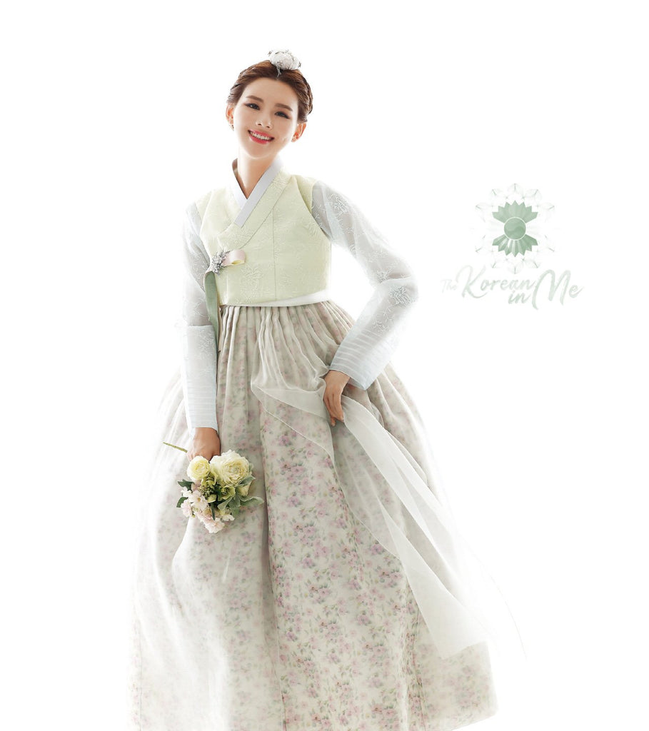 Ceremonial silk hanbok
